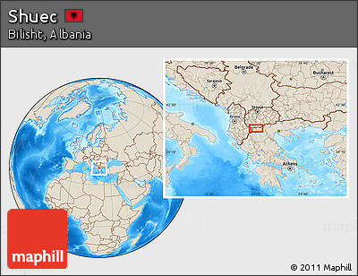 Shaded Relief Location Map of Shuec