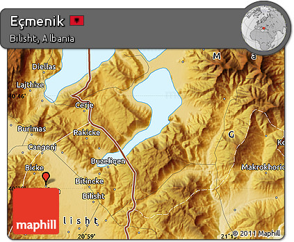 Physical Map of Eçmenik