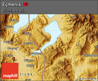 Physical Map of Eçmenik