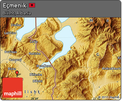 Physical Map of Eçmenik