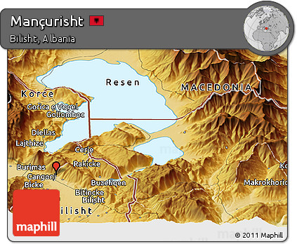 Physical Panoramic Map of Mançurisht
