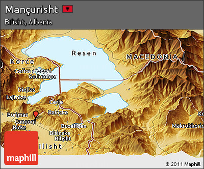 Physical Panoramic Map of Mançurisht