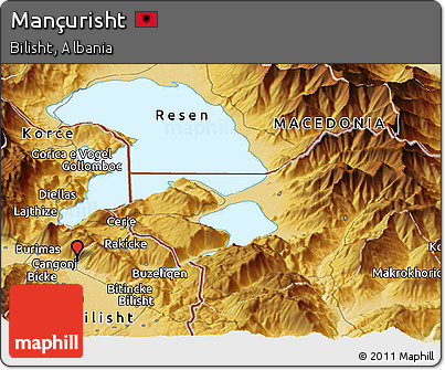 Physical Panoramic Map of Mançurisht