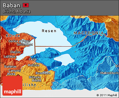 Political Panoramic Map of Baban