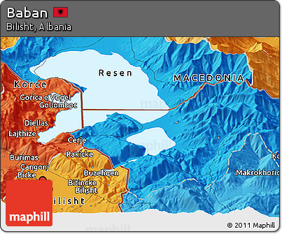 Political Panoramic Map of Baban