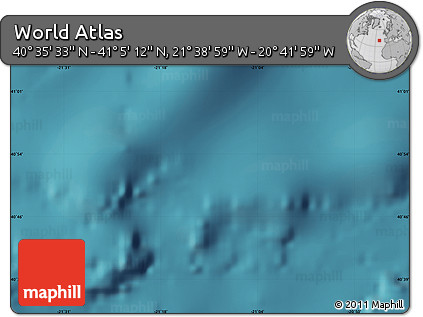 Satellite Map of the Area around 40° 50' 23" N, 21° 10' 29" W