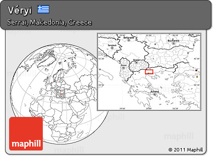 Blank Location Map of Véryi