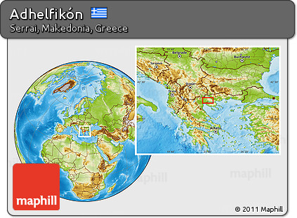 Physical Location Map of Adhelfikón