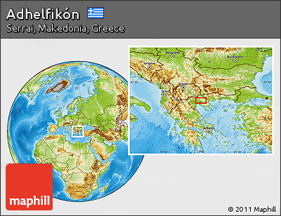 Physical Location Map of Adhelfikón
