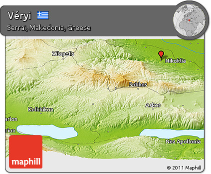 Physical Panoramic Map of Véryi
