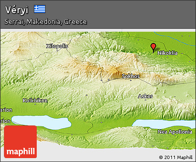 Physical Panoramic Map of Véryi