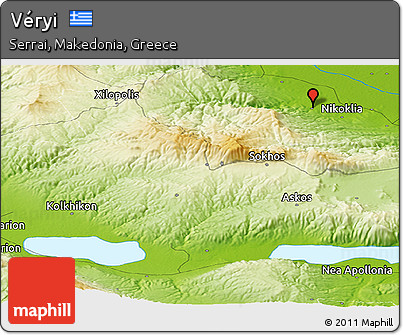 Physical Panoramic Map of Véryi