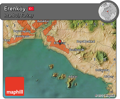Satellite Map of Erenköy