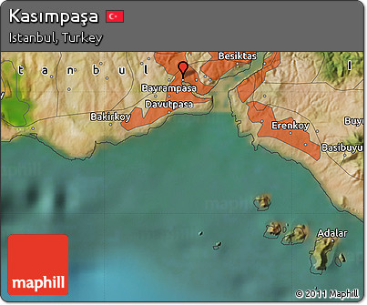 Satellite Map of Kasımpaşa