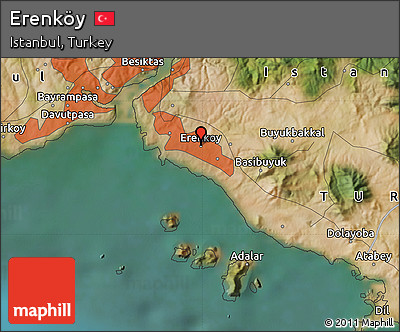 Satellite Map of Erenköy