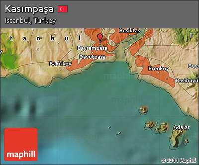 Satellite Map of Kasımpaşa