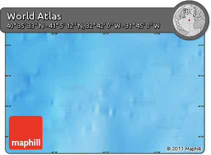 Physical Map of the Area around 40° 50' 23" N, 32° 13' 30" W