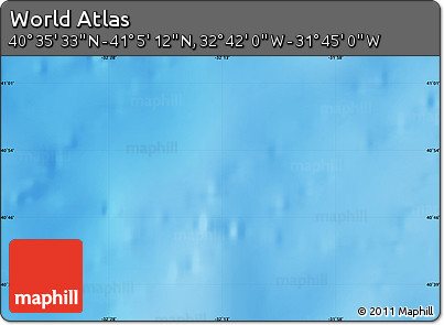 Physical Map of the Area around 40° 50' 23" N, 32° 13' 30" W