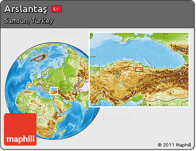 Physical Location Map of Arslantaş