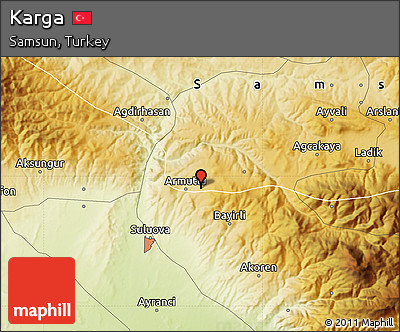 Physical Map of Karga