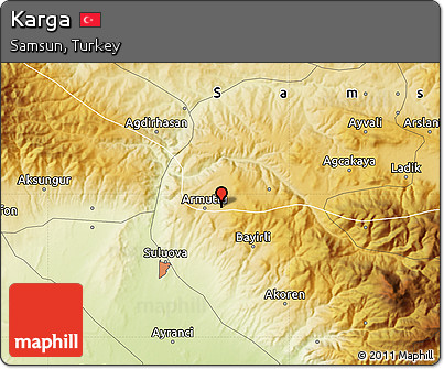 Physical Map of Karga