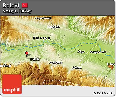 Physical 3D Map of Belevi