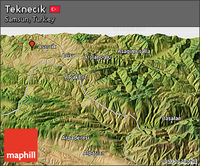 Satellite 3D Map of Teknecik