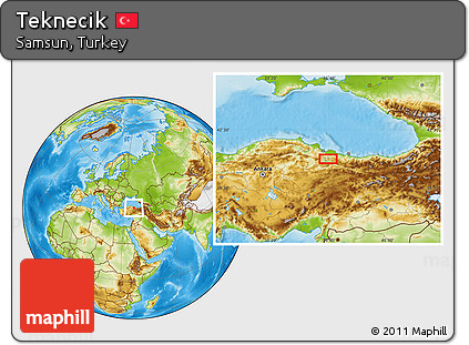 Physical Location Map of Teknecik