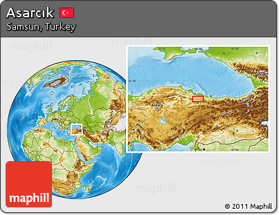 Physical Location Map of Asarcık