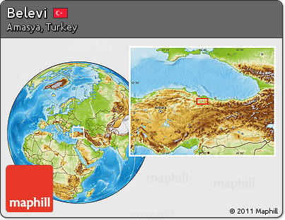 Physical Location Map of Belevi