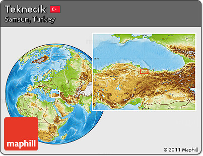 Physical Location Map of Teknecik