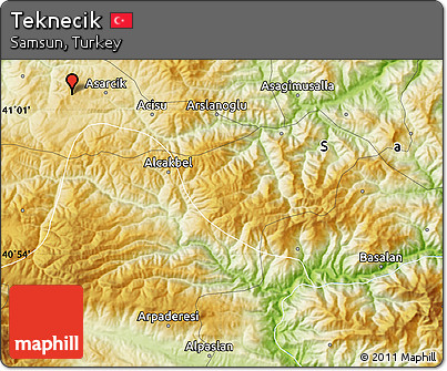 Physical Map of Teknecik