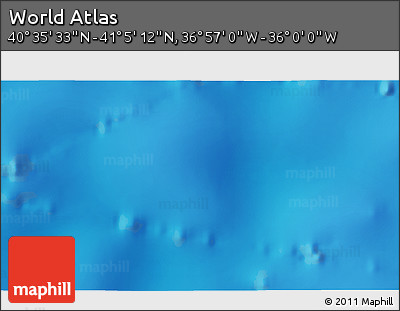 Physical 3D Map of the Area around 40° 50' 23" N, 36° 28' 30" W