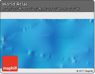 Physical 3D Map of the Area around 40° 50' 23" N, 36° 28' 30" W