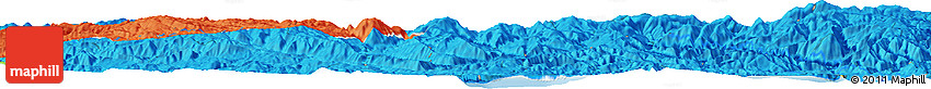 Political Horizon Map of the Area around 40° 50' 23" N, 37° 28' 30" E