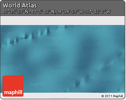Satellite 3D Map of the Area around 40° 50' 23" N, 38° 10' 29" W