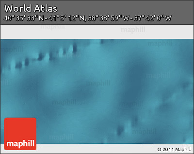 Satellite 3D Map of the Area around 40° 50' 23" N, 38° 10' 29" W