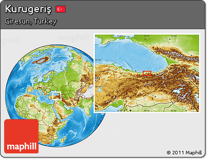 Physical Location Map of Kurugeriş