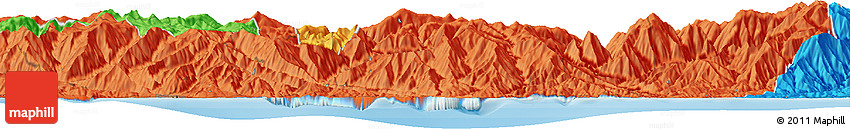 Political Horizon Map of the Area around 40° 50' 23" N, 40° 1' 29" E