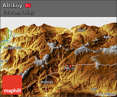 Physical 3D Map of Altıköy