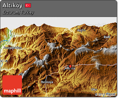 Physical 3D Map of Altıköy