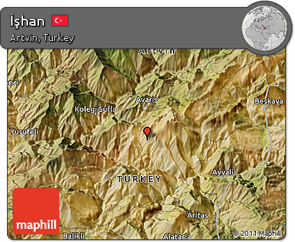 Satellite 3D Map of İşhan