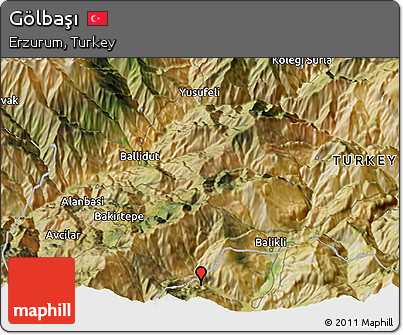 Satellite 3D Map of Gölbaşı