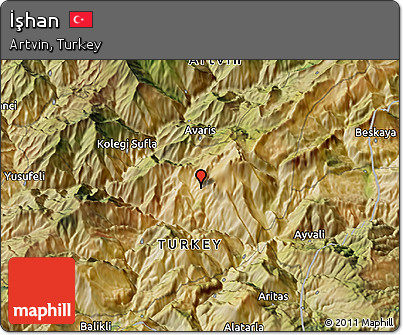 Satellite 3D Map of İşhan