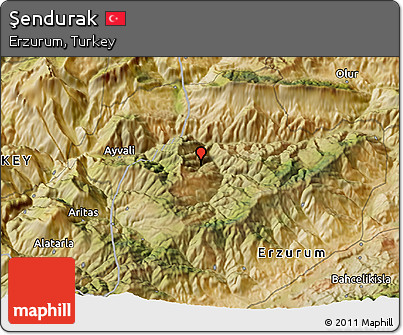 Satellite 3D Map of Şendurak