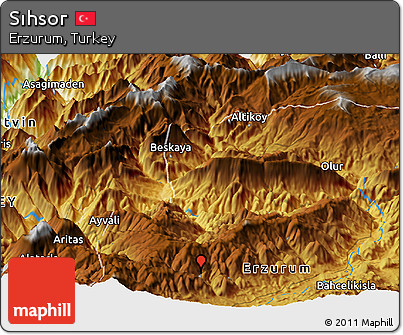 Physical Panoramic Map of Sıhsor