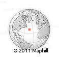 Outline Map of the Area around 40° 50' 23" N, 42° 25' 29" W, rectangular outline