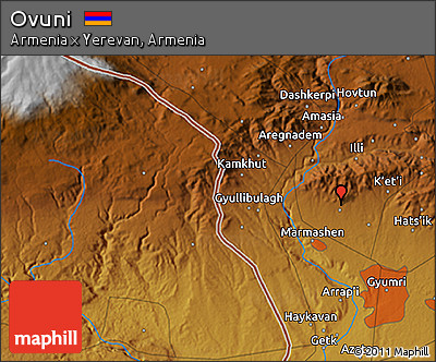 Physical 3D Map of Ovuni