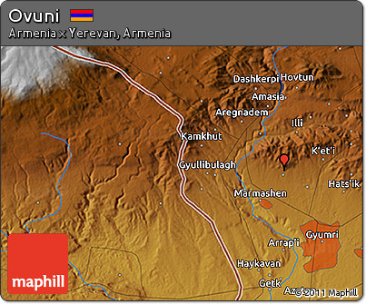 Physical 3D Map of Ovuni