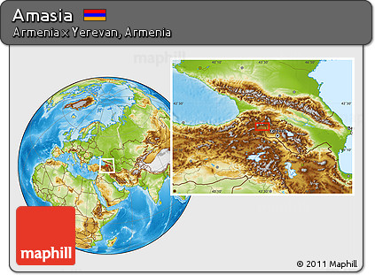 Physical Location Map of Amasia